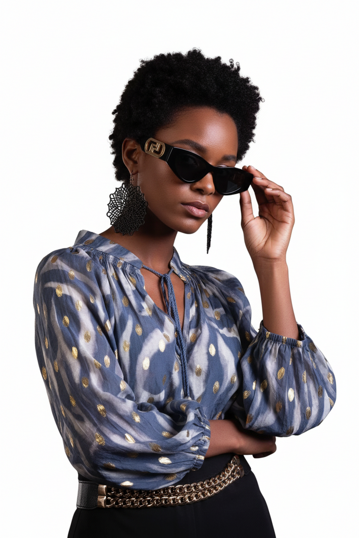 ZEBRA GOLD FOIL TASSEL TOP BY SAMBARA