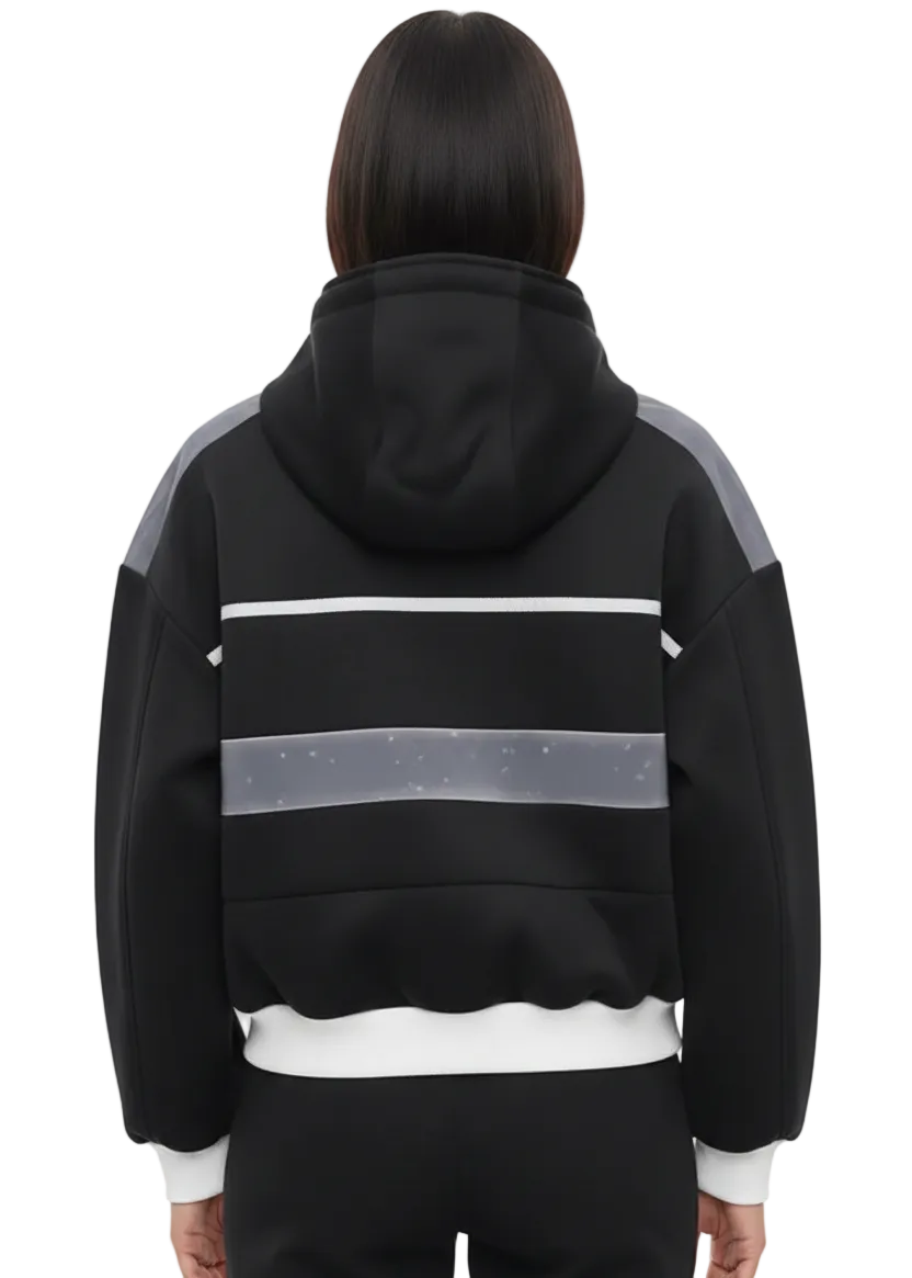 Contrast Bomber Jacket by Seven Seventy