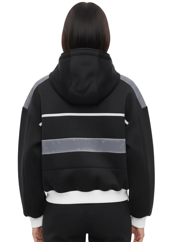 Contrast Bomber Jacket by Seven Seventy