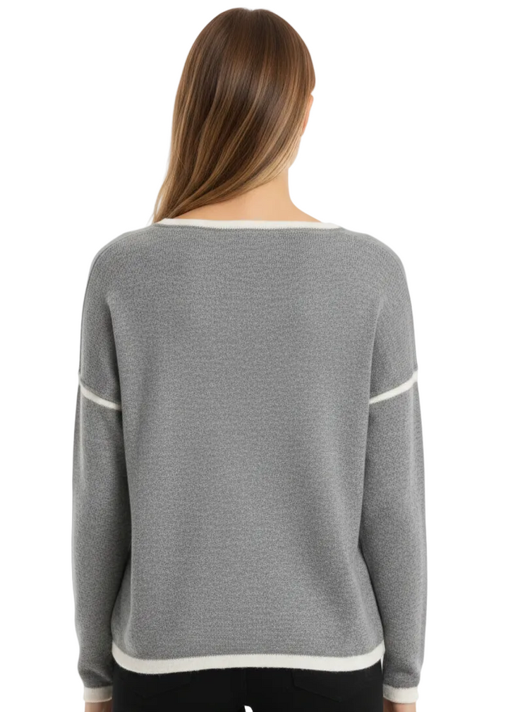 Logo Knit Sweater by Seven Seventy