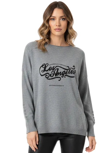 Los Angeles Fine Knit Sweater by Seven Seventy