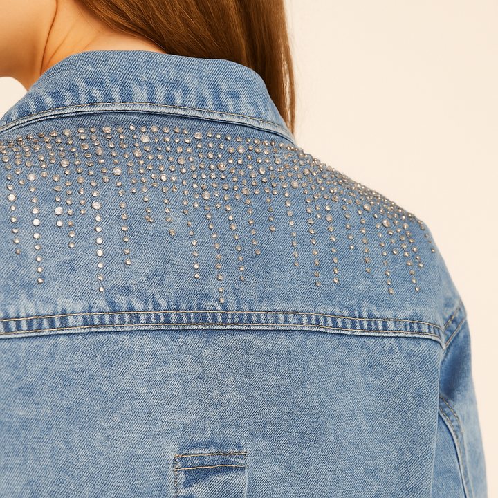 SEQUIN POCKET JEANS JACKET