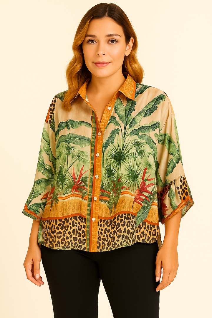 GEO ETHNIC PRINT SHIRT