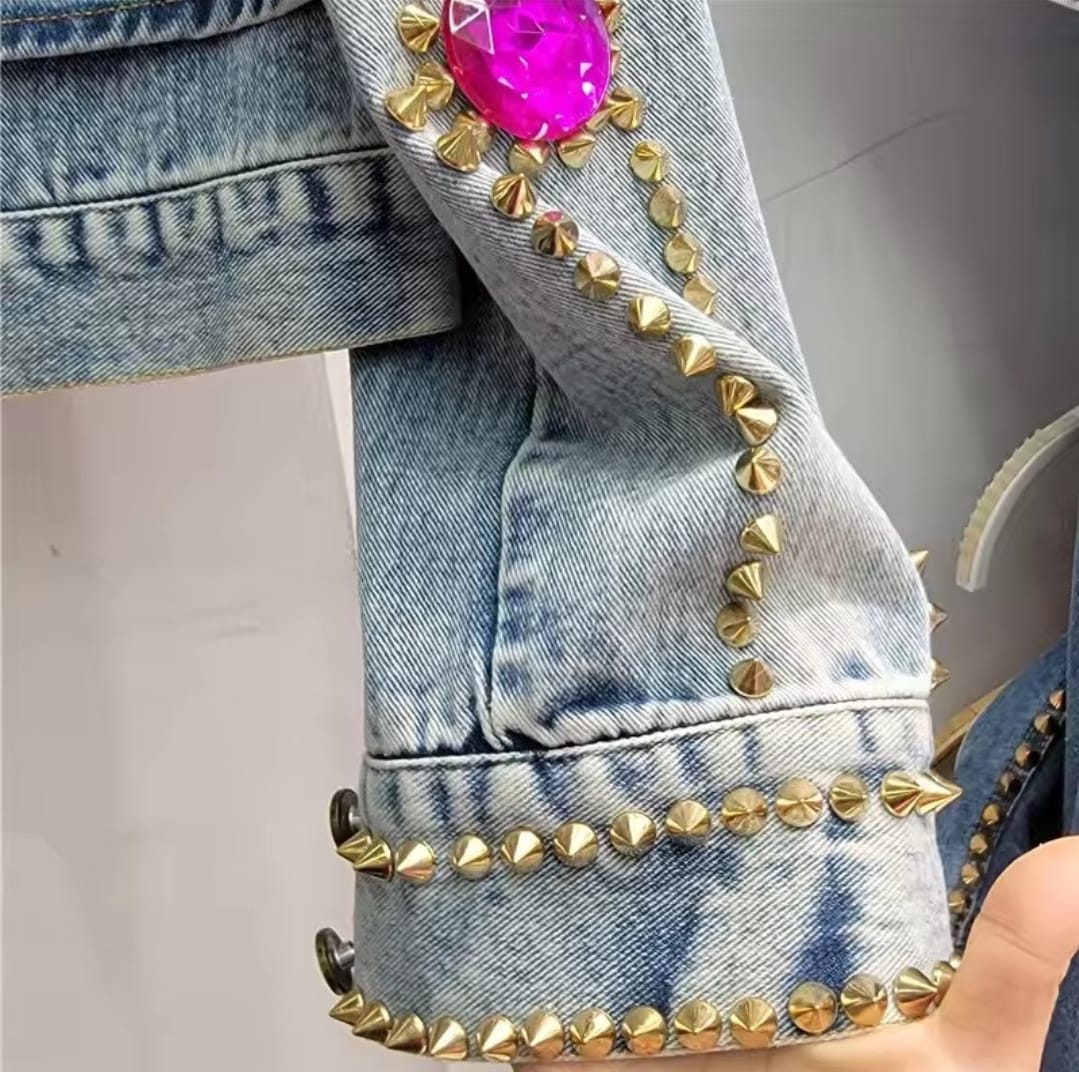 JEWEL JEANS JACKET BY RUNWAY SECRETS