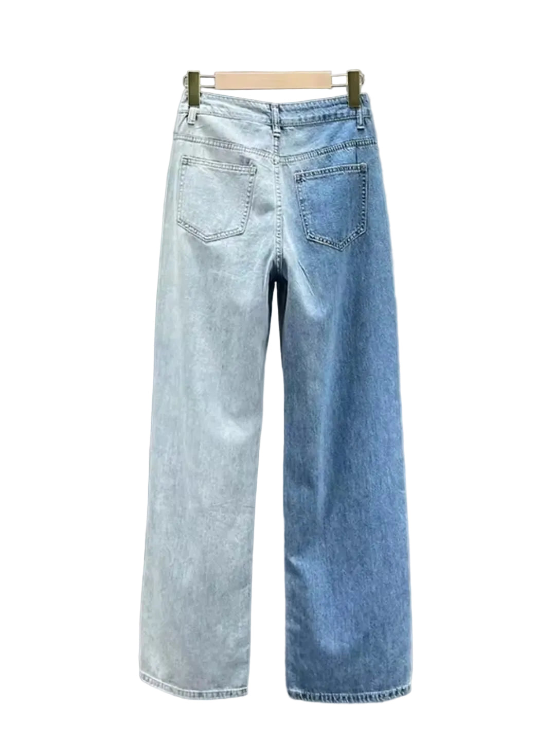 Crystal Fade Straight-Leg Jeans BY RUNWAY SECRETS