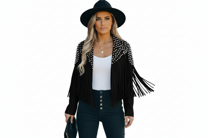 COWGIRL STUDDED JACKET BY RUNWAY SECRETS