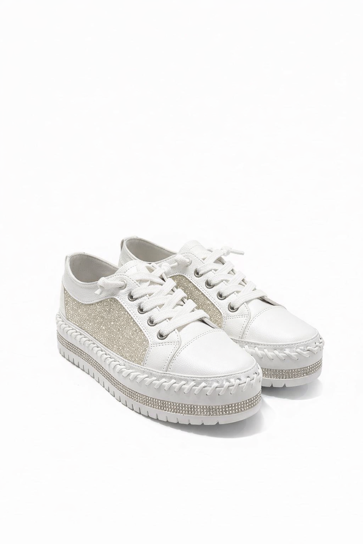 CRYSTAL LUXE PLATFORM SNEAKERS BY SAMBARA