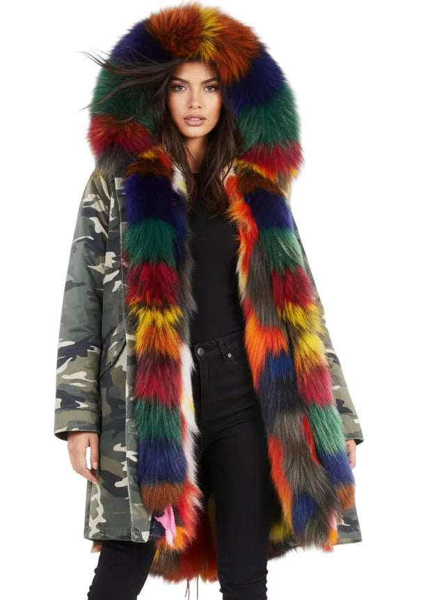 2 IN 1 FUR JACKET BY RUNWAY SECRETS