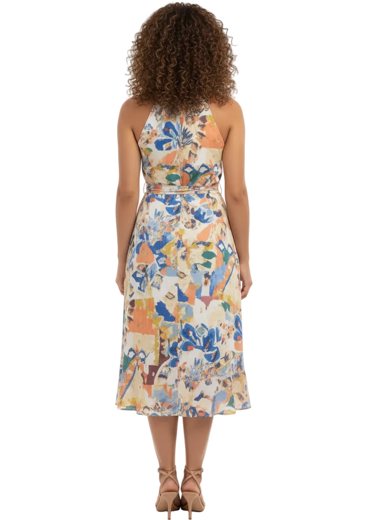 HALTER TIE WAIST MAXI DRESS BY CINDY & SAMI