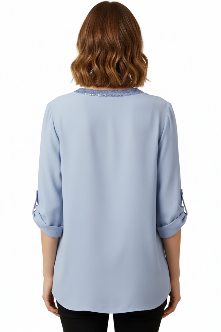 SEQUIN POCKET RELAXED SHIRT BY SAMBARA