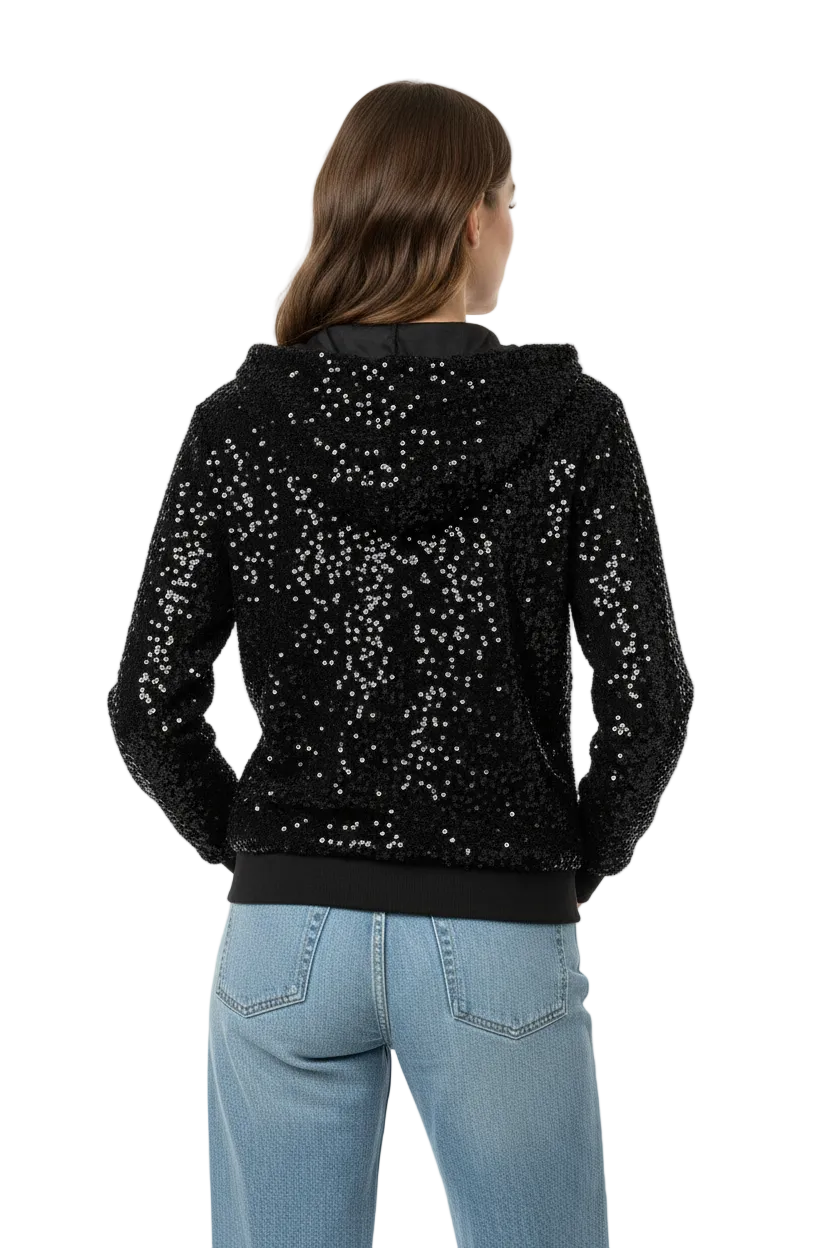 SPARKLE ZIP HOODIE BY SAMBARA