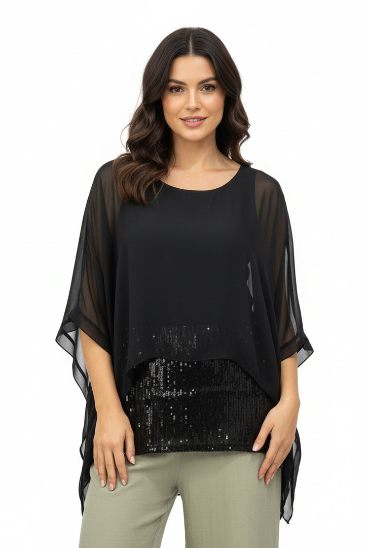 CHIFFON GLAM SILKY TOP BY SAMBARA