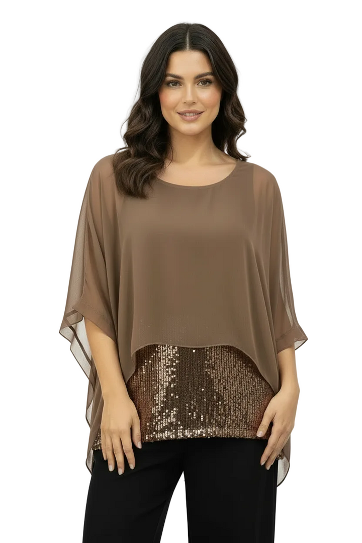 CHIFFON GLAM SILKY TOP BY SAMBARA