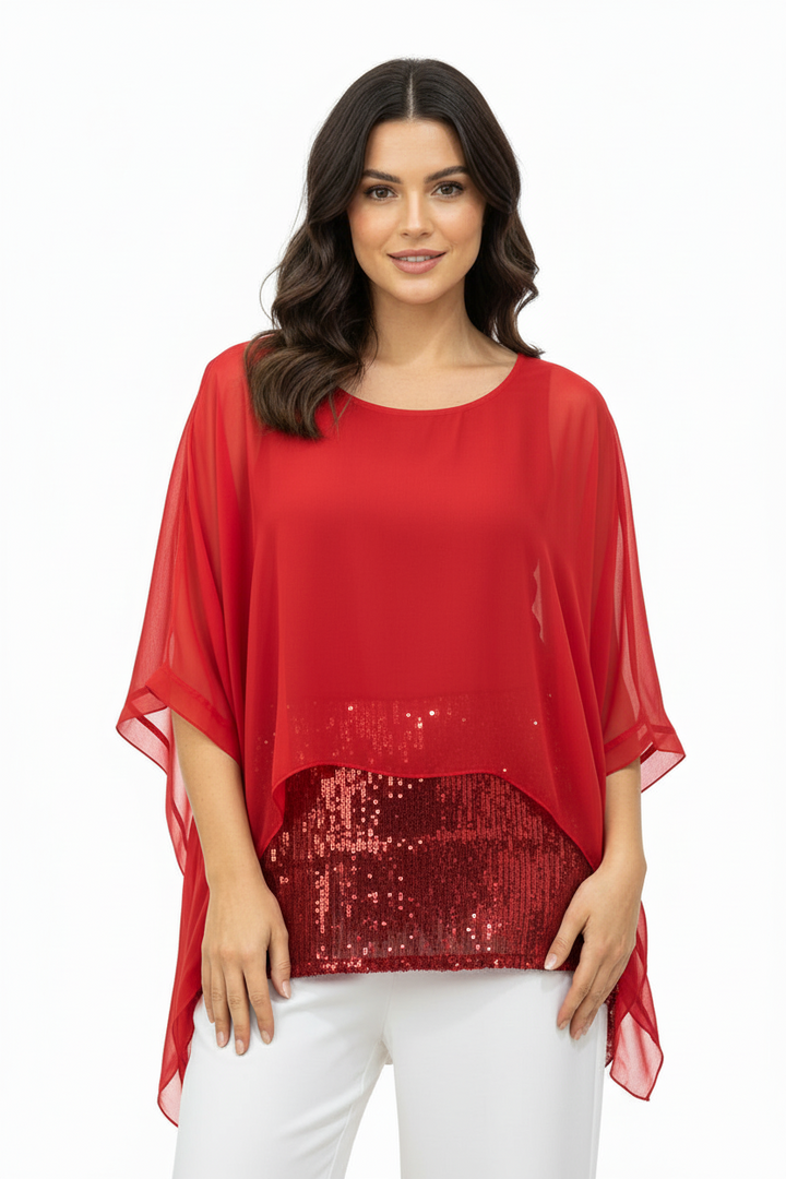 CHIFFON GLAM SILKY TOP BY SAMBARA