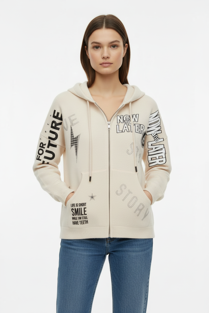 NOW AND LATER HOODIE BY ANGELA