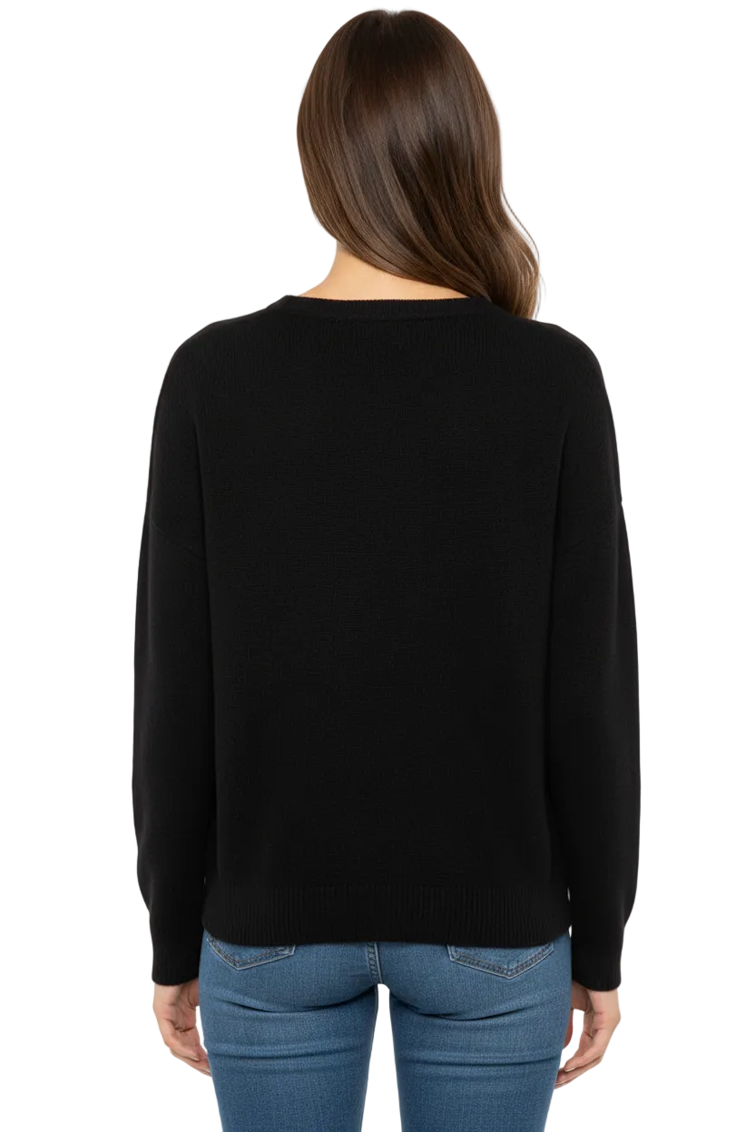 LEOPARD HEART PATCH KNIT JUMPER BY SAMBARA