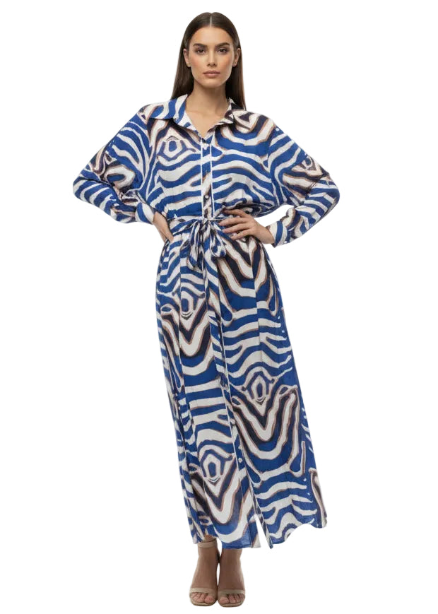 SWIRL SHIRT DRESS BY CINDY & SAMI
