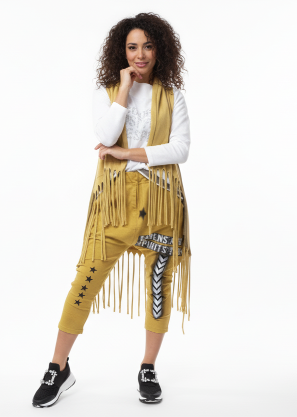 FRINGE VEST BY ANGELA