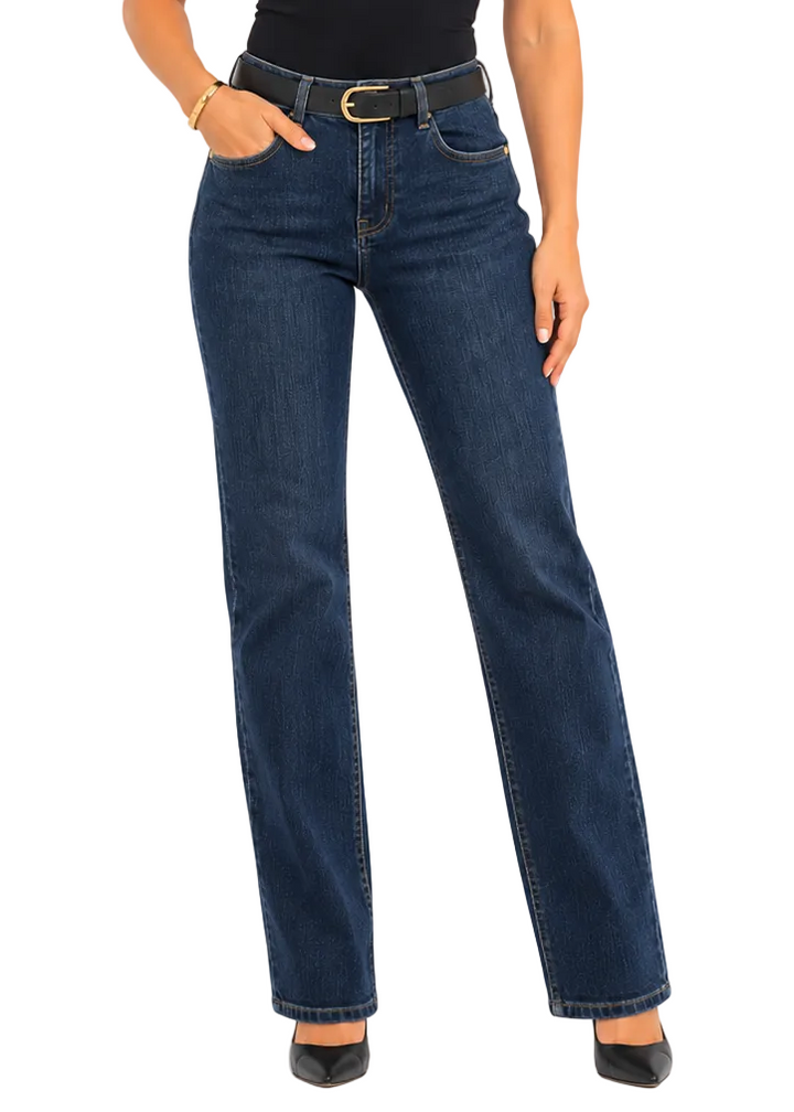 Soul Belted Straight Leg Jeans By Bianco