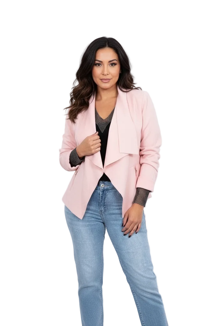 Faux suede cardigan | WATERFALL SHORT CARDI BY SAMBARA