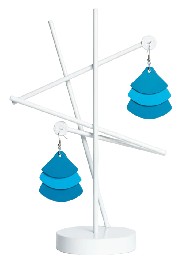 MONICA TRI FAN EARRINGS