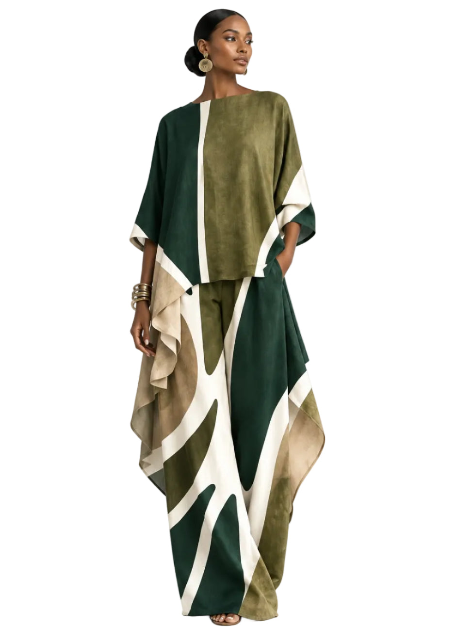 Caldria Drape Top By Runway Secrets