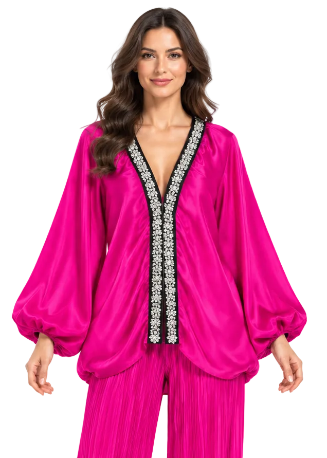 Sorella Embellished Drape Jacket By Runway Secrets