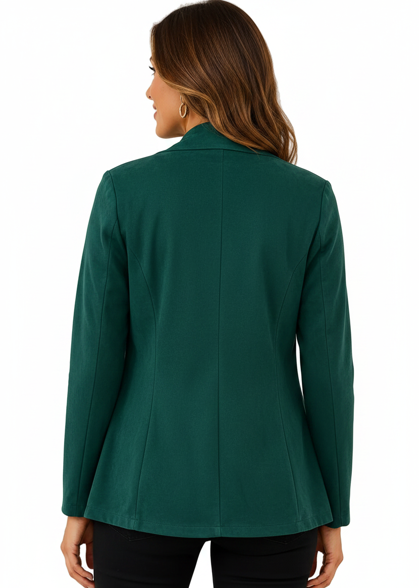 Emerald Luxe Waterfall Jacket