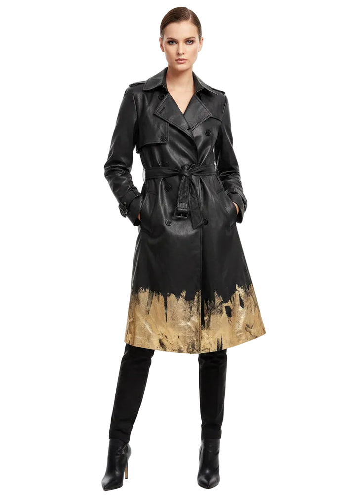 STATEMENT DRAPE TRENCH JACKET BY ANGELA
