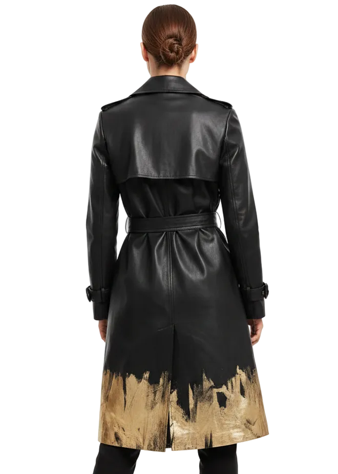 STATEMENT DRAPE TRENCH JACKET BY ANGELA