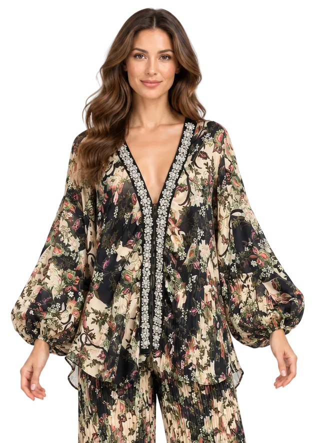 Sorella Embellished Drape Jacket By Runway Secrets