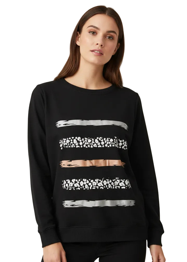 Metallic Harmony Sweat by Cindy & Sami