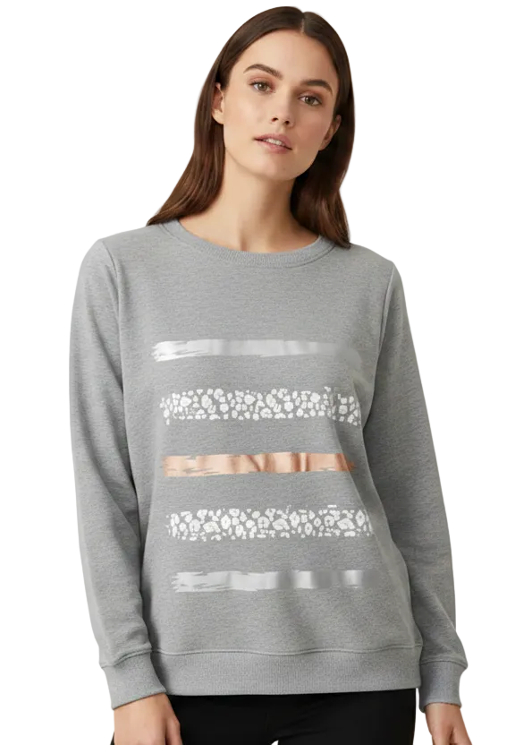 Metallic Harmony Sweat by Cindy & Sami
