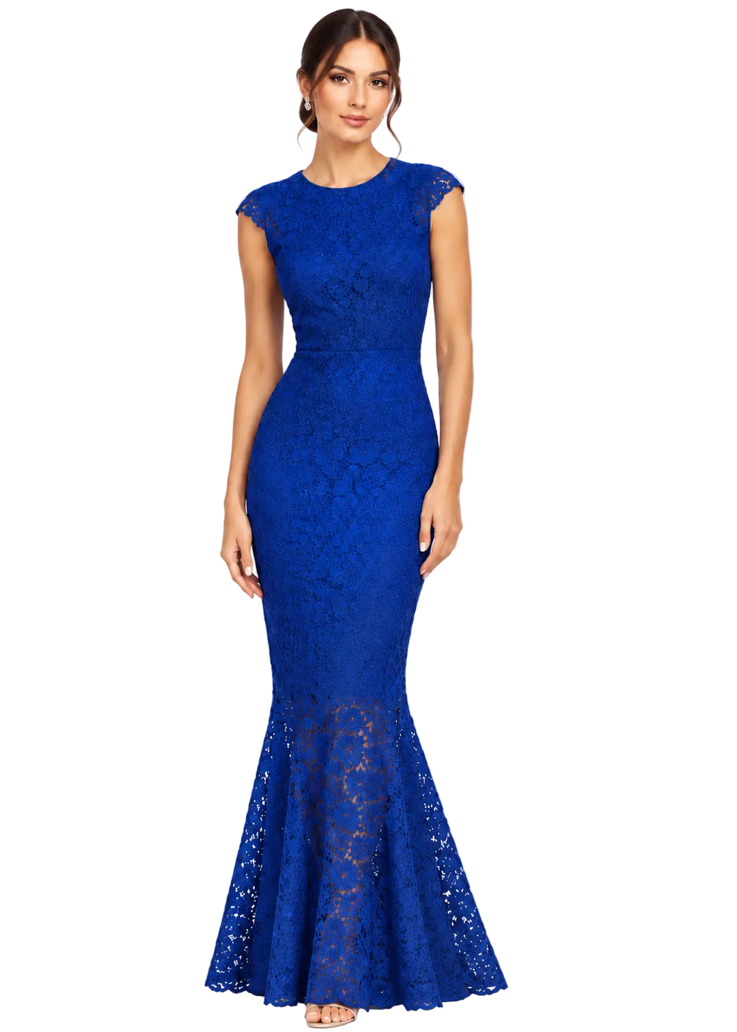 Amour Lace Fishtail Maxi Dress Bg Sambara