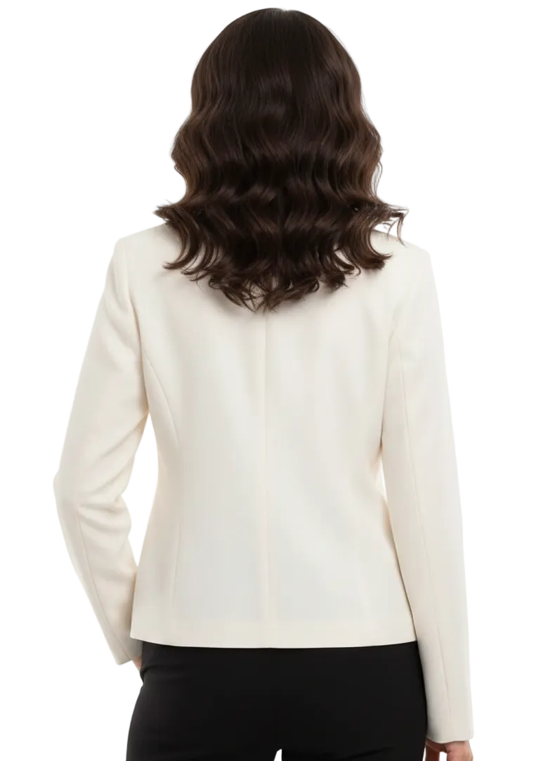 STRUCTURED CROPPED BUTTON JACKET BY ANGELA