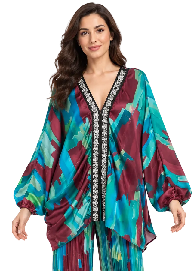 Sorella Embellished Drape Jacket By Runway Secrets