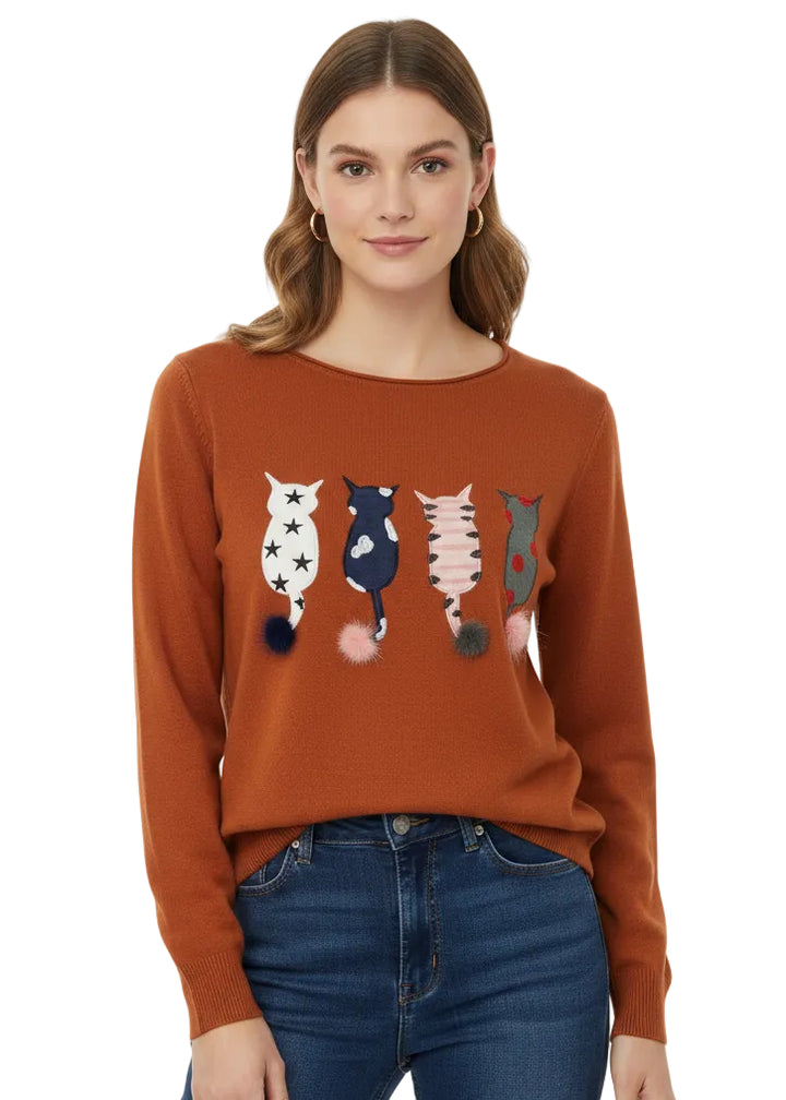 Catitude Knit Jumper by Sambara