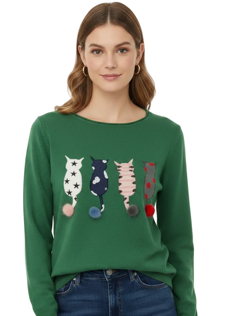 Catitude Knit Jumper by Sambara