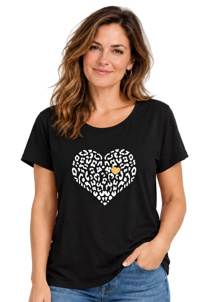 Wild Heart Leopard Tee By Sambara