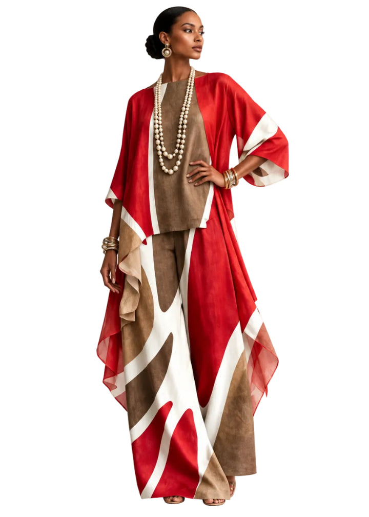 Caldria Drape Top By Runway Secrets