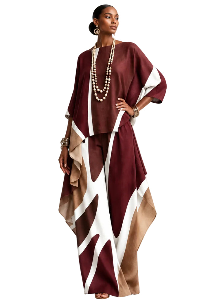 Caldria Drape Top By Runway Secrets