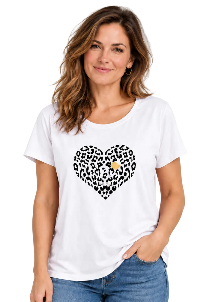 Wild Heart Leopard Tee By Sambara