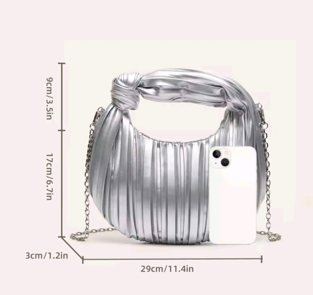 KNOTTED PLEATS BAG