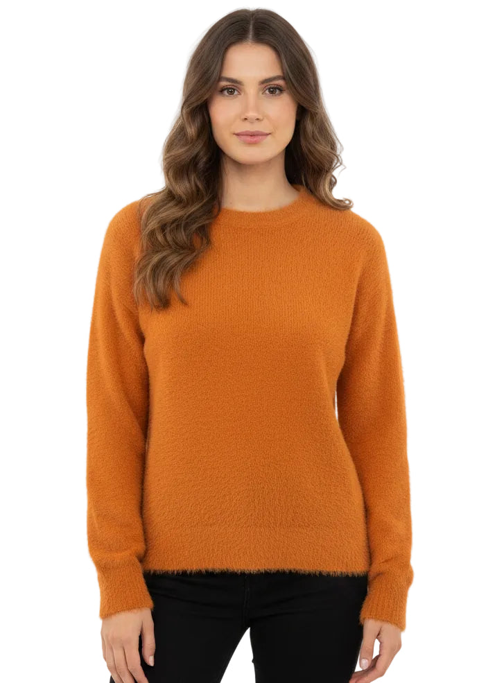 FURRY  CREW NECK JUMPER BY SABENA