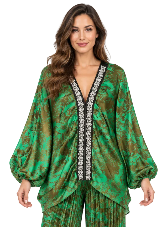 Sorella Embellished Drape Jacket By Runway Secrets