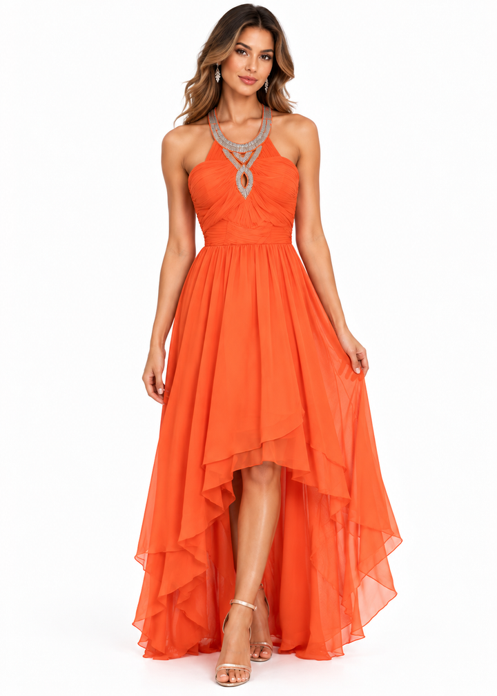 Sunset Goddess Embellished Maxi Dress by Sambara