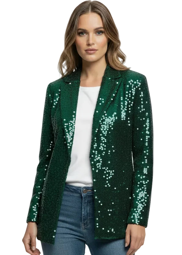 Luxe Glow Sequin Blazer By Runway Secrets