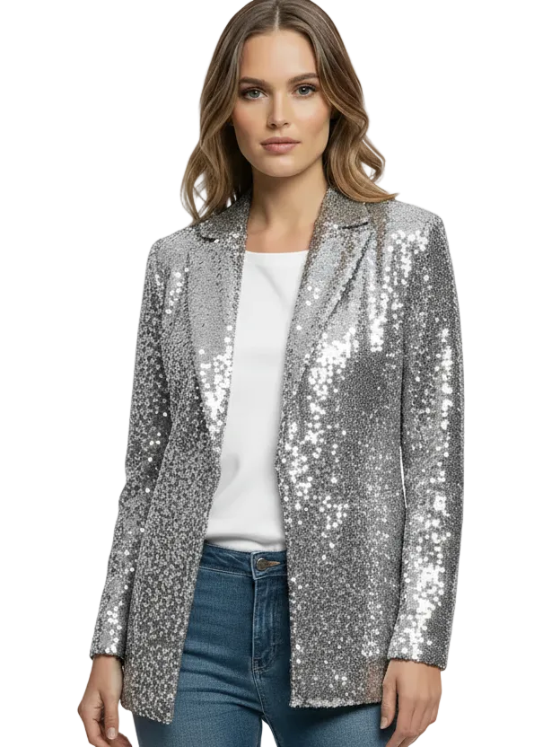 Luxe Glow Sequin Blazer By Runway Secrets