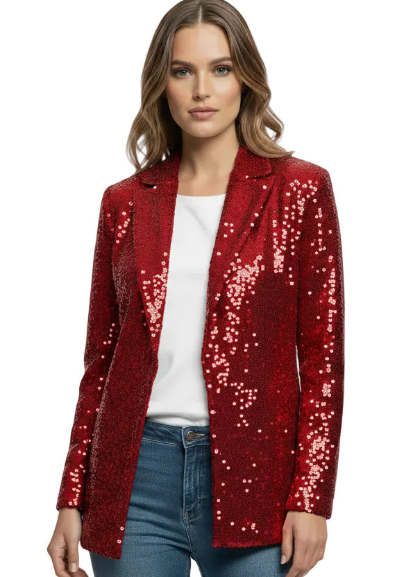 Luxe Glow Sequin Blazer By Runway Secrets