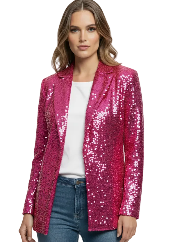 Luxe Glow Sequin Blazer By Runway Secrets